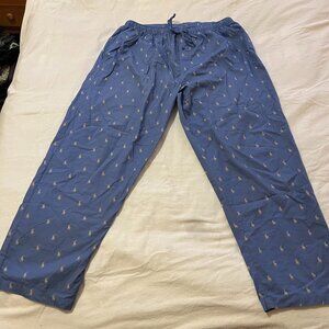 Blue Ralph Lauren Logo Lounge Pants